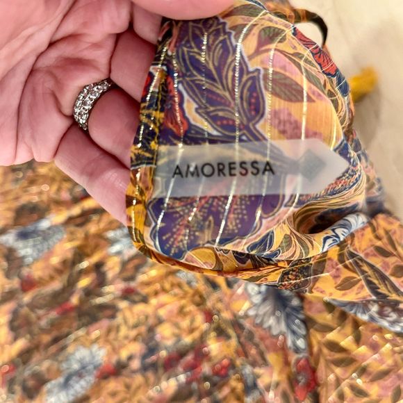 NWOT* Amoressa Tango Metallic Shimmer Beach Dress Swimsuit Cover Up - Women's M - Picture 7 of 11